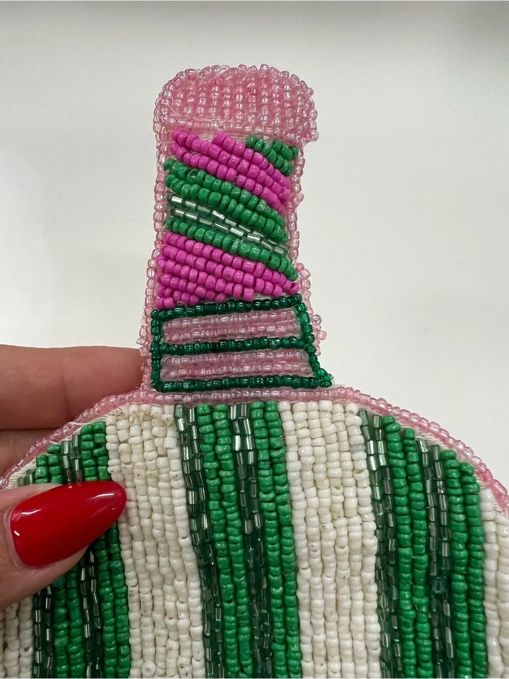NWT Sol and Mer Hand-Beaded Pickleball Paddle Coin Purse